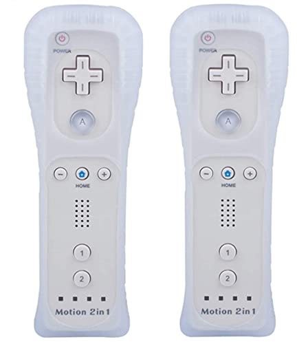 TechKen Remote Controller Linker für Wii mit Motion Plus, Remote Plus Controller für Wii Fernbedienung Motion Plus Joystick für Wii Remote Game Control mit Silikonhülle Handschlaufe für Wii von TechKen