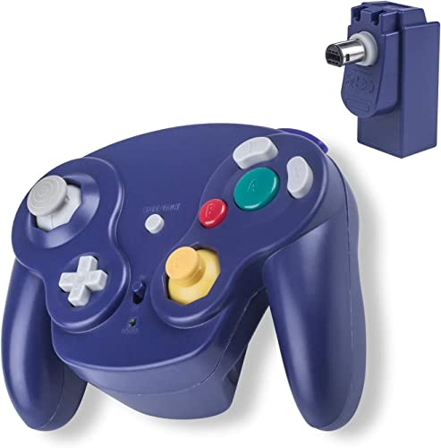 Wireless Gamecube Controller Ersatz 2.4G Bluetooth NGC Gamepad Joystick GC Controller Gamecube Pad Games Spiele mit Empfänger-Adapter für Wii U Gamecube NGC GC von TechKen