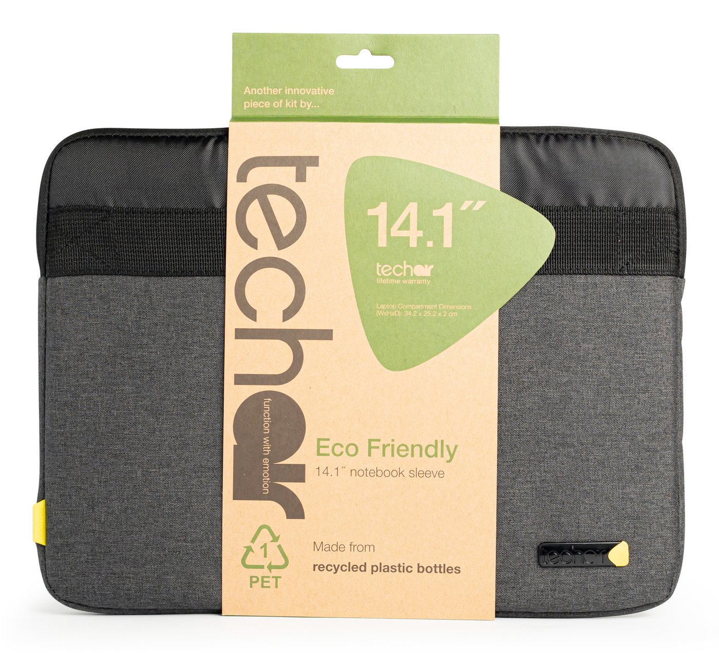Techair Sleeve techair Slipcase Eco 12-14.1" dunkel gra Techair Sleeve techair Slipcase Eco 12-14.1" dunkel gra von Techair