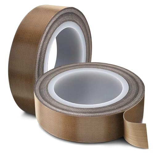 Techchii 2 Rolle Teflon Klebeband 20mm*10m Teflonband Klebeband Hitzebeständig Teflon Tape Vakuumierer Teflon Band für Industriellere Zwecke, Hitzebeständig bis 260°C Techchii 2 Rolle Teflon Klebeband 20mm*10m Teflonband Klebeband Hitzebeständig Teflon Tape Vakuumierer Teflon Band für Industriellere Zwecke, Hitzebeständig bis 260°C von Techchii