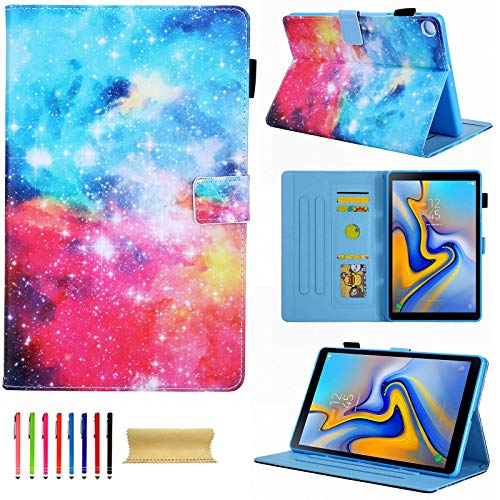 Techcircle Schutzhülle für Samsung 10.1 2019 (SM-T510/T515) – Premium Slim PU Leder Stand Folio Cover Case Galaxy Tab A Zoll Tablet SM-T510/T515 Release, Colorful von Techcircle