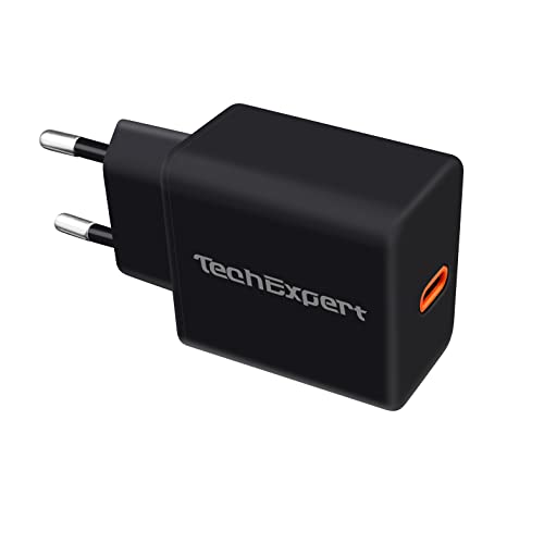 Netzladegerät auf USB C Power Delivery 20 W Schwarz von Techexpert
