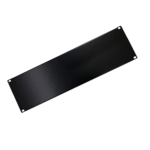 Intellinet I-blank-3-bk Rack Filler Panel Rack Accessory – Rack Zubehör (Filler Panel, Black, Metal, 48.3 cm (19), 3U, 482.6 mm) von Techly