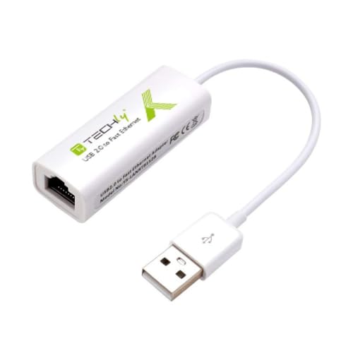 TECHLY 107630 USB 2.0 zu Fast Ethernet 10/100 Mbps Weiß von Techly