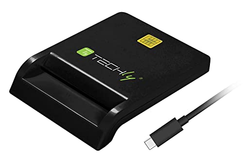 TECHLY 108521 Smart-Kartenleser USB-CÂ kompakt weiÃ von Techly