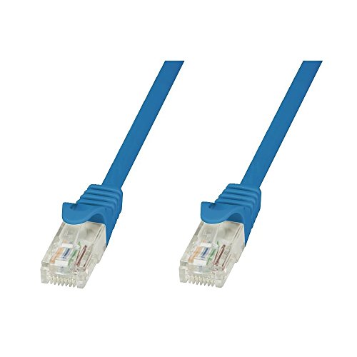 TECHLY Professional 024865 Netzwerkkabel Patch in CCA Cat.6 Blau UTP 20m Blau von Techly