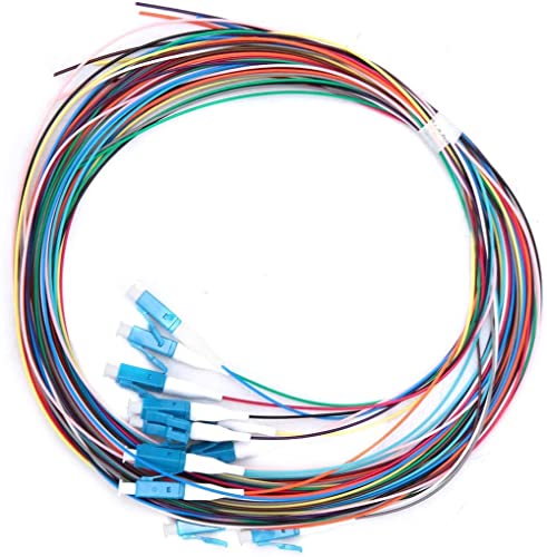 TECHLY Professional 029051 Set 12 Pigtail Faseroptik Monomodal OS2 LC 9/125 2 m Multicolor von Techly