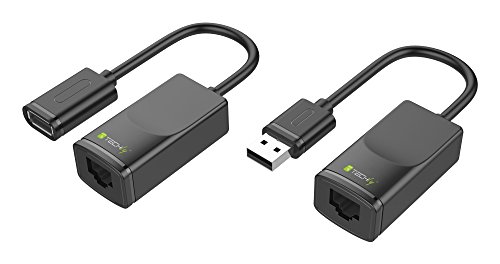 Techly 103199 USB-Extender auf Cat.5E/6 Kabel, 60 m von Techly