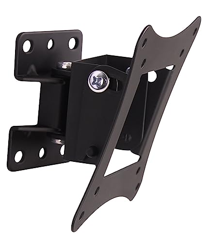 Techly 106602 Wandhalterung 1 Snodo neigbar für Fernseher 13-30Zoll Schwarz Computerbildschirm von Techly