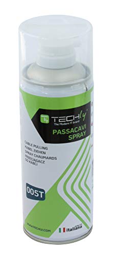 Techly 106978 Kabeldurchführung Spray 400ml Transparent von Techly