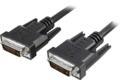 Techly 304987 Digitales DVI-Monitorkabel M/M Dual Link 0,5 m (DVI-D) Schwarz von Techly