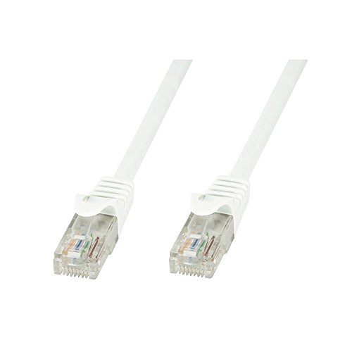Techly Netzwerk Patch Cable in CCA Cat.5e UTP 20 m White ICOC cca5u-200-wht – Networking Cables (RJ-45, RJ-45, Male/Male, Gold, 10/100/1000Base-T (X), CAT5e) von Techly