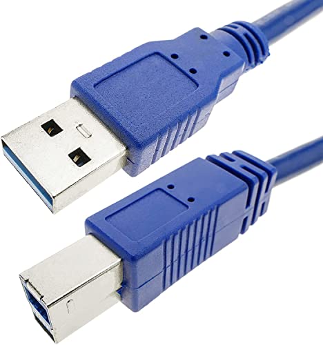 Techly USB3.0 Kabel Stecker Typ A/Stecker Typ B 0,5m blau von Techly