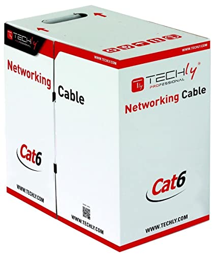 Techly itp-c6 F-FL F/UTP (FTP) Grey 305 M CAT6 Networking Cable – Networking Cables (305 M, CAT6, F/UTP (FTP), Grey) von Techly