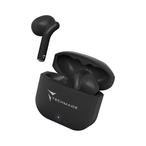TECHMADE Bluetooth-Kopfhörer, kabellos, mit Mikrofon, HD-Audio, verstärkter Bass, Touch Control, wasserdicht IPX5, kompatibel mit iPhone und Android von Techmade