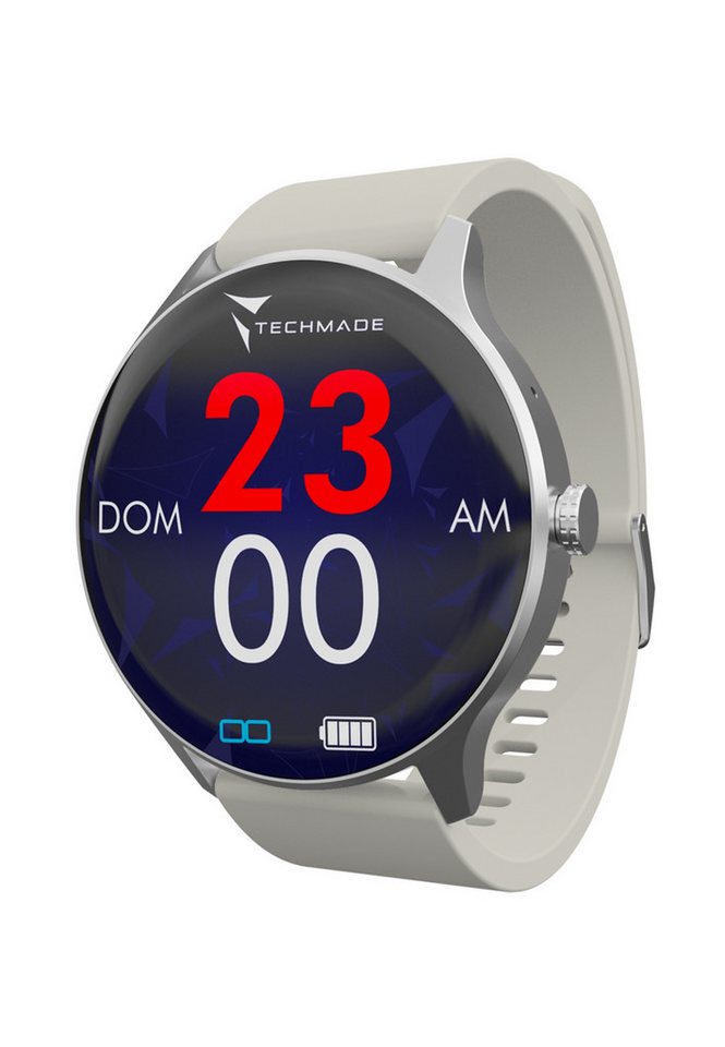 Techmade Smart Watch Dynamic Silver Smartwatch von Techmade