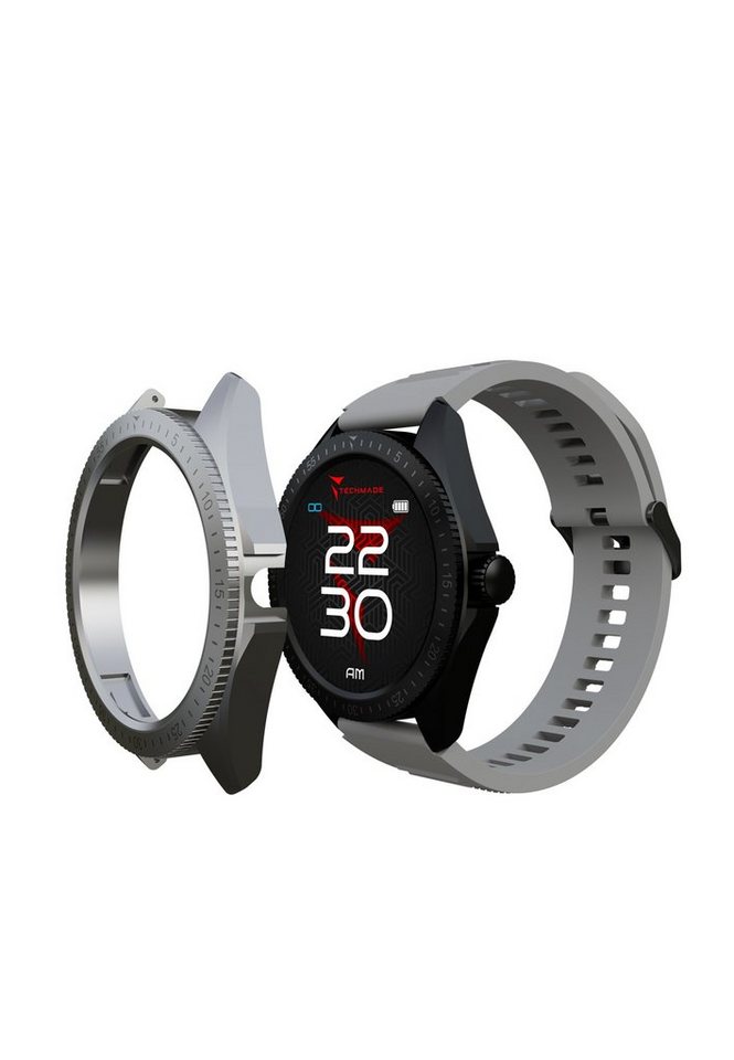 Techmade SmartWatch ROCKS GRAY Smartwatch von Techmade