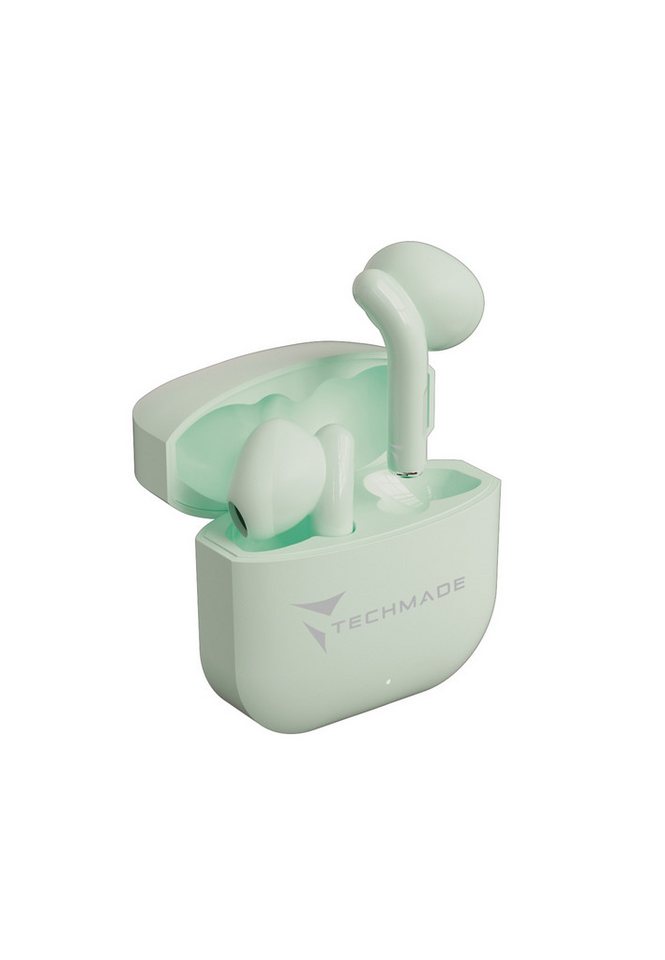 Techmade Techmade Earbuds XM201 Green In-Ear-Kopfhörer (Noise-Cancelling) von Techmade