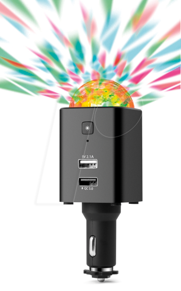 TECHNAXX TX-159 - Disco Mobile-Auto Charger TX-159 TECHNAXX TX-159 - Disco Mobile-Auto Charger TX-159 von Technaxx