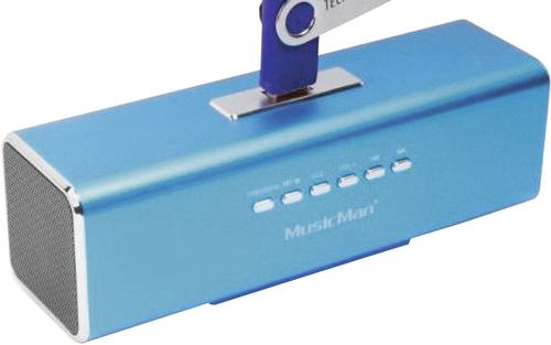 Technaxx MusicMan MA Lautsprecher Mini Lautsprecher AUX, FM Radio, USB, SD Blau von Technaxx