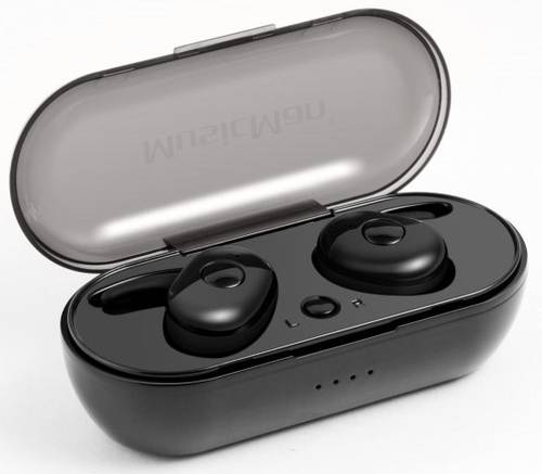 Technaxx Musicman BT-X49 In Ear Kopfhörer Bluetooth® Schwarz Headset, Touch-Steuerung von Technaxx