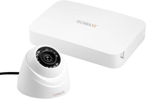 Technaxx TX-49 4561 HD-CVI Überwachungskamera-Set 4-Kanal mit 1 Kamera 1280 x 720 Pixel von Technaxx