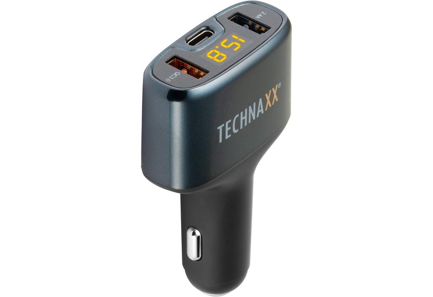 Technaxx Technaxx LED KFZ Ladegerät QC3.0 & USB-C KFZ-Ladeadapter TE18 Zigaret USB-Ladegerät von Technaxx