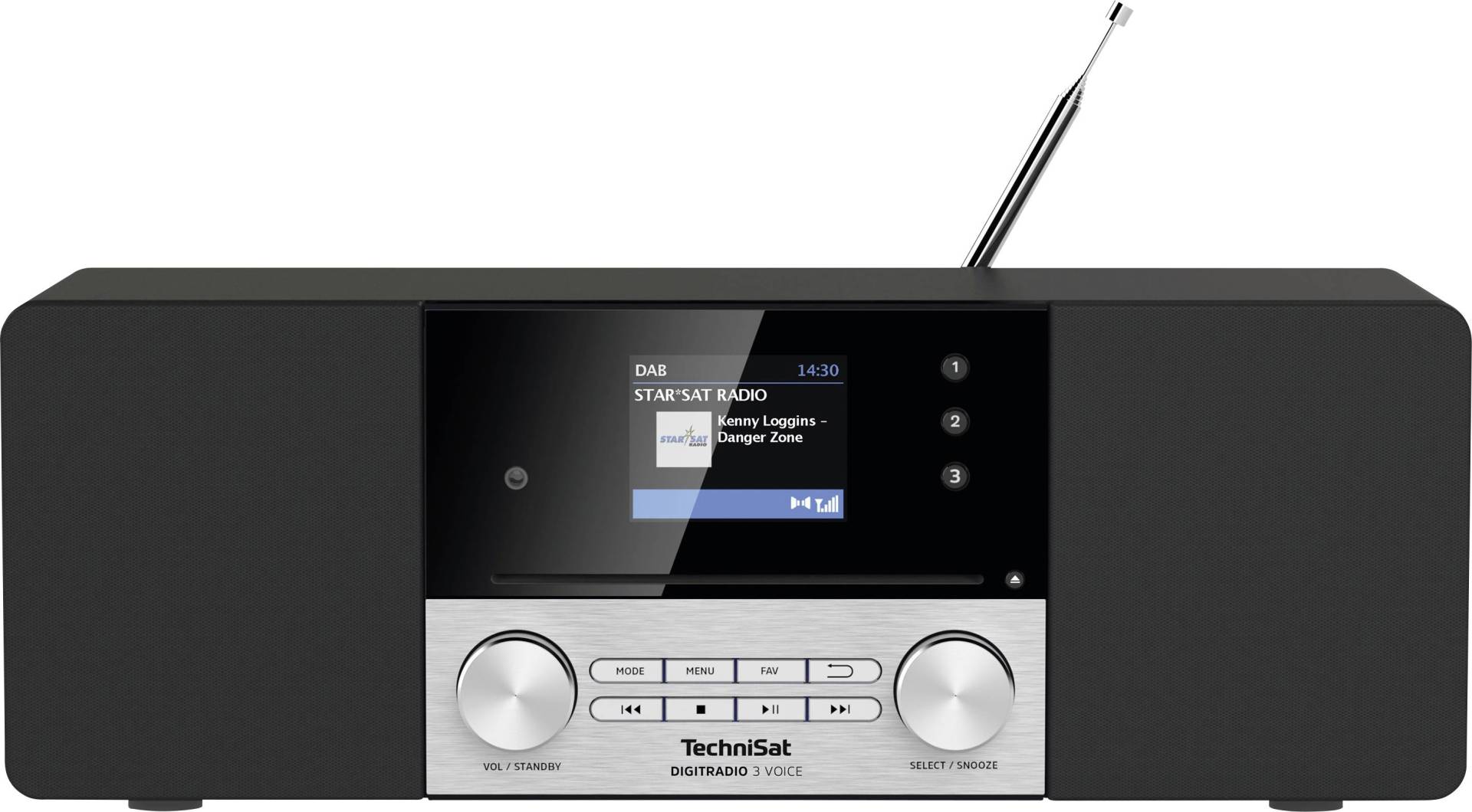 TechniSat DigitRadio 3 Voice sw/si DAB+/UKW/CD,USB,Technivoice,MP3,Display TechniSat DigitRadio 3 Voice sw/si DAB+/UKW/CD,USB,Technivoice,MP3,Display von TechniSat Digital GmbH