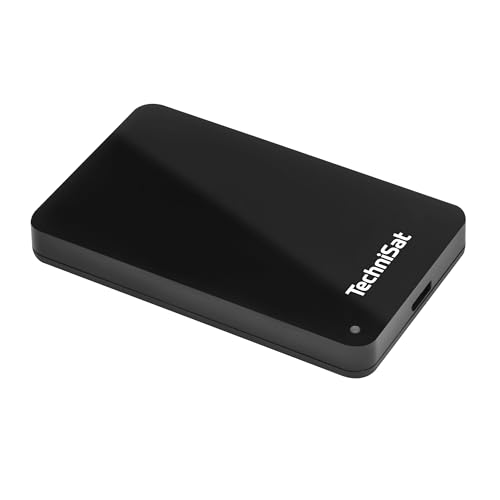 TechniSat STREAMSTORE 24-2,5 Zoll USB 3.2 Festplatte mit 1 TB Speicherplatz und LED Anzeige (1000 GB Speicherkapazität, Übertragungsrate 5 GB/s, USB Kabel Typ A) von TechniSat