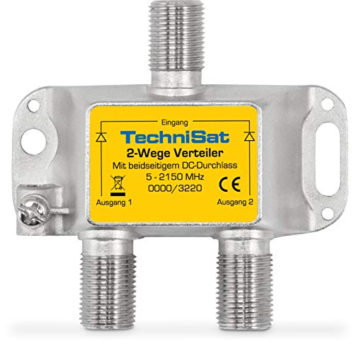TechniSat 2-Wege Sat-Verteiler (diodenentkoppelter 2-Wege Verteiler, einsetzbar in TechniRouter-Anlagen) von TechniSat