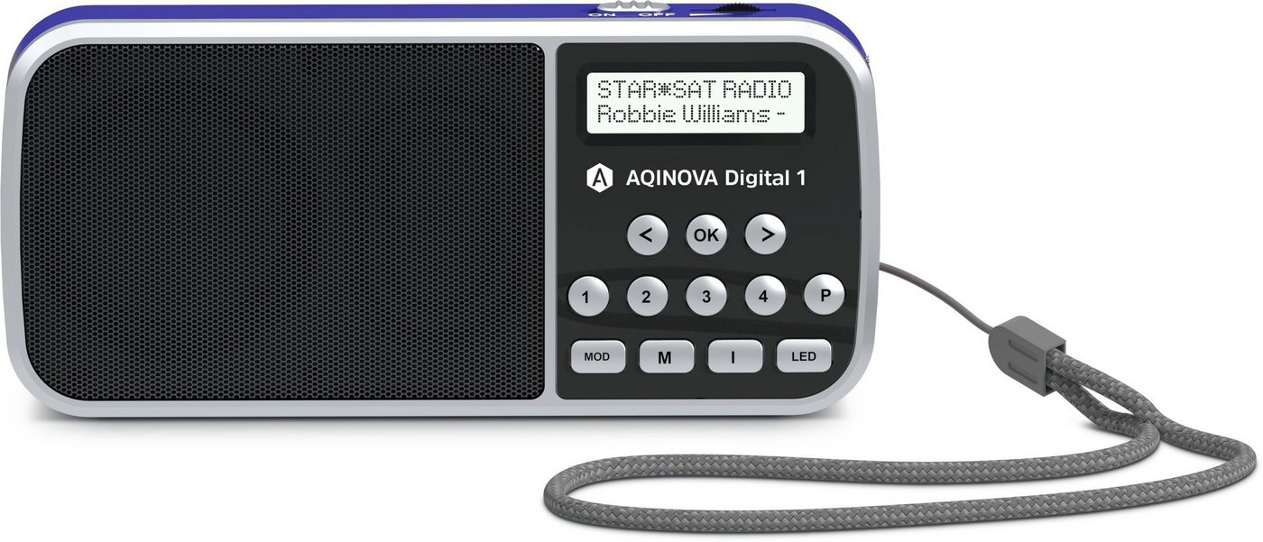 TechniSat AQINOVA Digital 1 Digitalradio (DAB) (Digitalradio (DAB), FM-Tuner mit RDS, 1 W) von TechniSat
