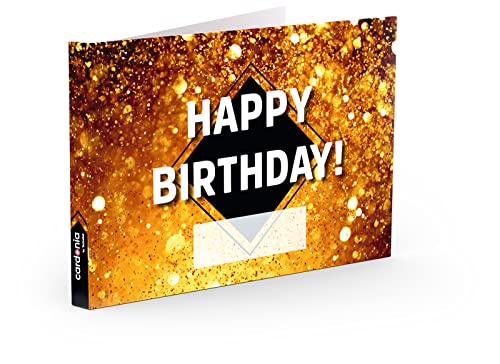 TechniSat Cardonia - Design: Happy Birthday – individuell bespielbare Video Grußkarte mit 7 Zoll großem Display, stabiles Kartonpapier, Soft Buttons, integrierter Akku von TechniSat