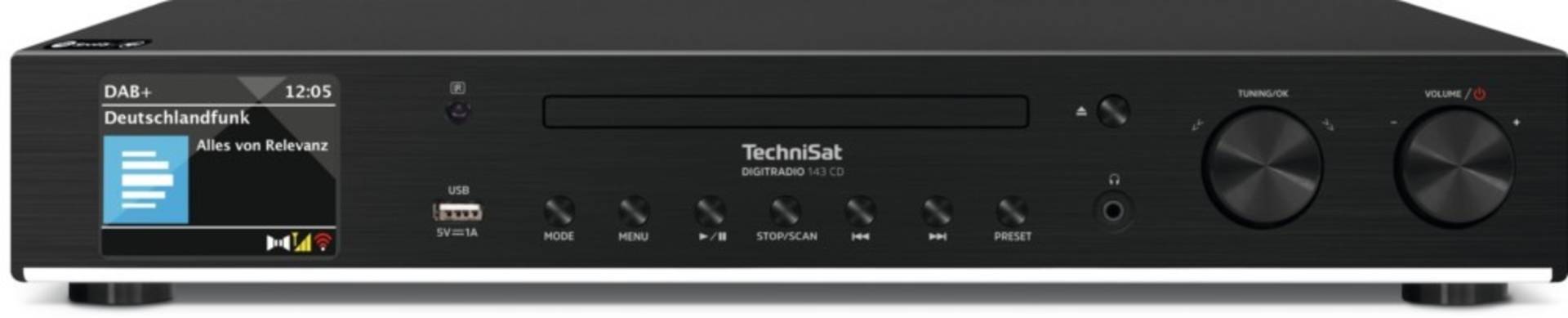 TechniSat DAB+ Hi-Fi-Komponente DIGITRADIO143CD sw 0000/3989 von TechniSat