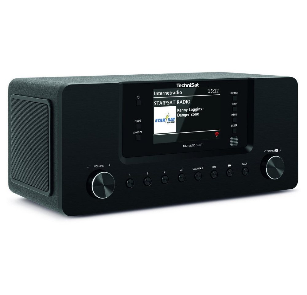 TechniSat DAB+ Radio DigitRadio 574 IR schwarz Digitalradio (DAB) von TechniSat