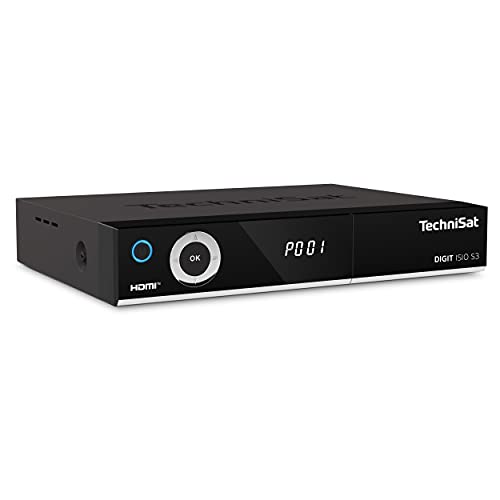 TechniSat DIGIT ISIO S3 - HD Sat-Receiver mit Twin-Tuner (HDTV, DVB-S2, PVR Aufnahmefunktion via USB oder im Netzwerk, HbbTV, CI+, HDMI, App-Steuerung, UPnP-Livestreaming) schwarz 28,6 x 15,5 x 4,6 cm von TechniSat