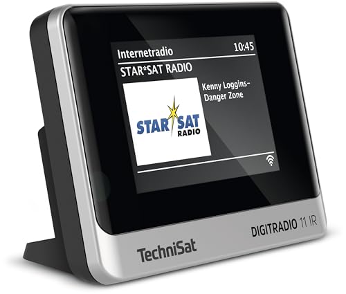 TechniSat DIGITRADIO 11 IR - DAB+ und Internetradio Adapter (WLAN, Farb-Display, Bluetooth, Fernbedienung, Wecker, ohne Lautsprecher, optimal zur Aufrüstung bestehender HiFi-Anlagen) schwarz/Silber von TechniSat