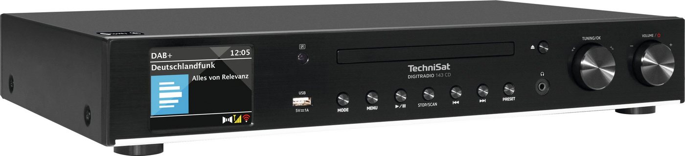 TechniSat DIGITRADIO 143 CD (V3) Digitalradio (DAB) (Digitalradio (DAB), Internetradio, UKW mit RDS) von TechniSat