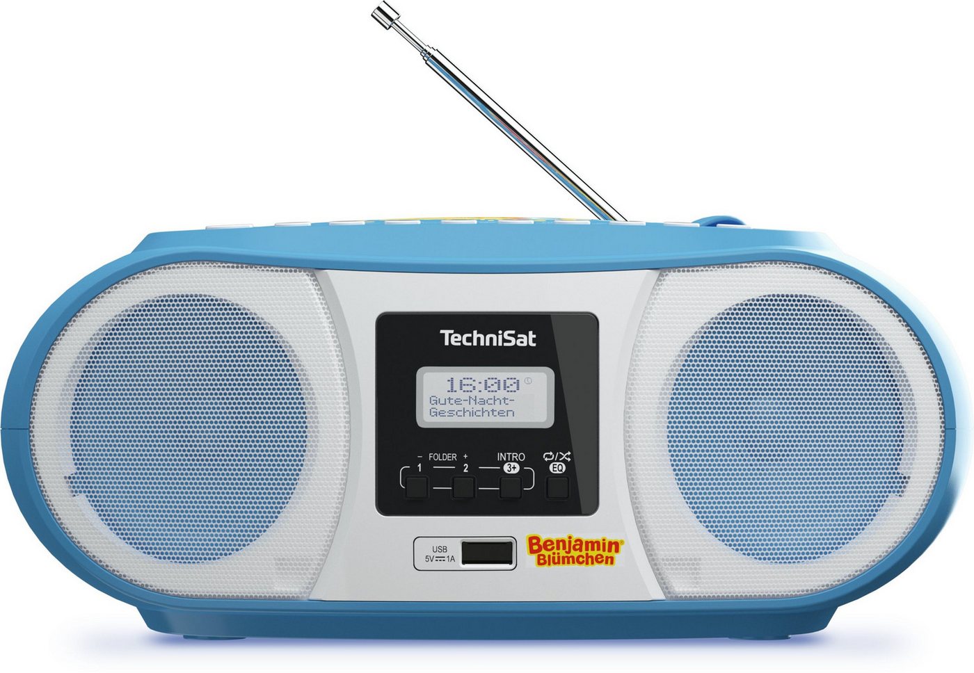 TechniSat DIGITRADIO 1990 Benjamin Blümchen Edition Digitalradio (DAB) (Digitalradio (DAB), FM-Tuner mit RDS, 3 W, CD-Player, Bluetooth) von TechniSat