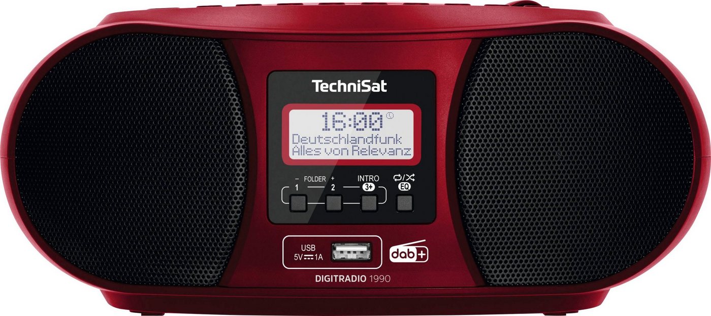 TechniSat DIGITRADIO 1990 Digitalradio (DAB) (Digitalradio (DAB), UKW mit RDS, 3 W, CD-Player) von TechniSat