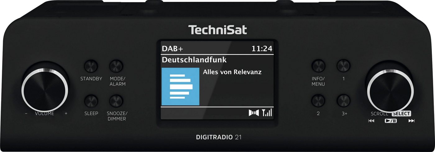 TechniSat DIGITRADIO 21 Küchen-Radio (Digitalradio (DAB), UKW mit RDS, 2 W, Unterbau-Radio,Küchen-Radio) von TechniSat