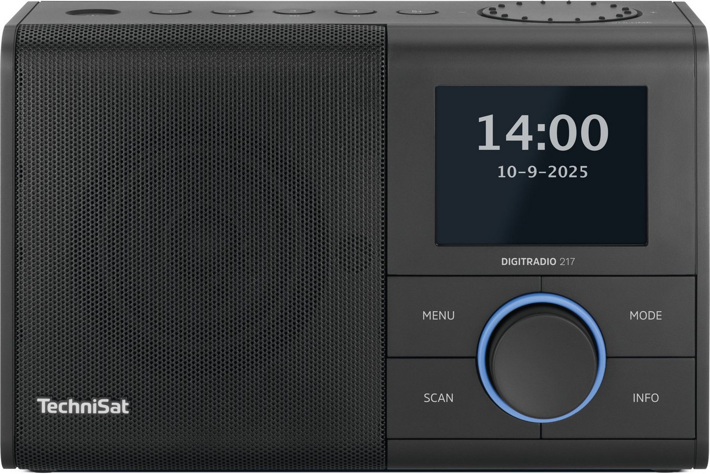 TechniSat DIGITRADIO 217 Digitalradio (DAB) (Digitalradio (DAB), FM-Tuner mit RDS, 5 W, 5 Direktwahltasten, Netz- und Batteriebetrieb, Bluetooth, 2 Weckzeiten) von TechniSat
