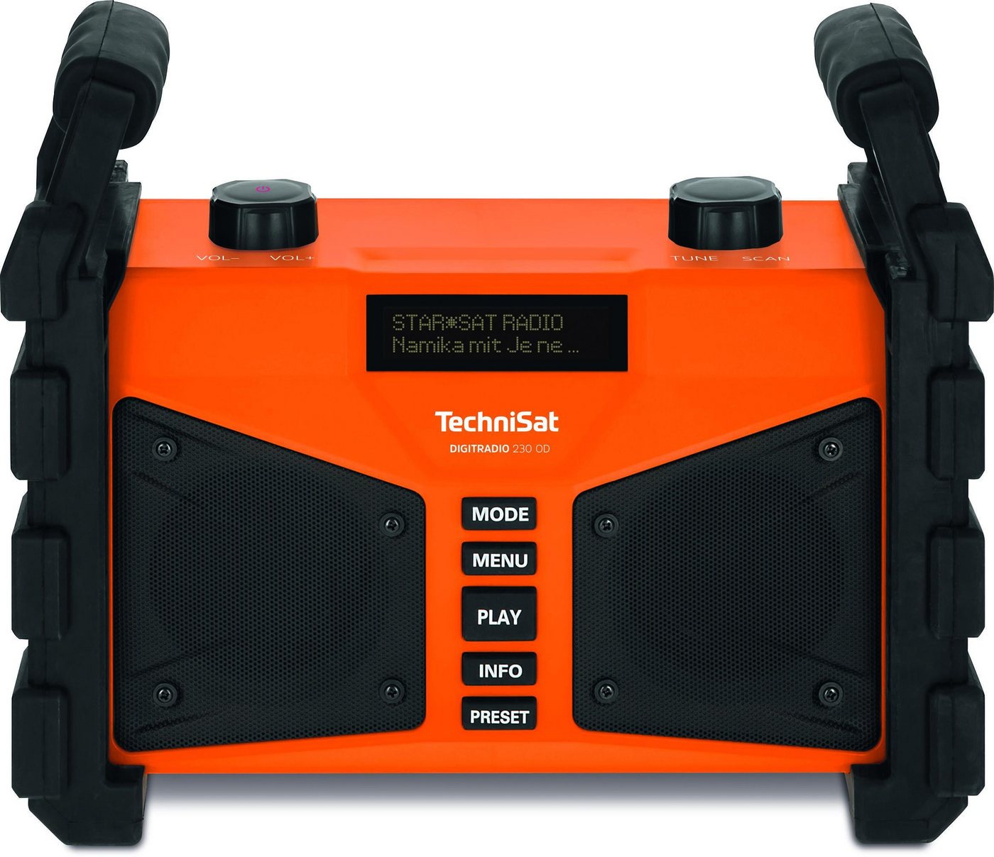 TechniSat DIGITRADIO 230 OD orange Baustellenradio (Digitalradio (DAB), 12,00 W, DAB+, Bluetooth) von TechniSat