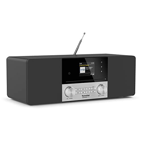 TechniSat DIGITRADIO 3 IR - Stereo DAB Radio Kompaktanlage (DAB+, UKW, CD-Player, Bluetooth, Internetradio, USB, Kopfhöreranschluss, AUX-Eingang, Radiowecker, 20 Watt RMS) schwarz von TechniSat