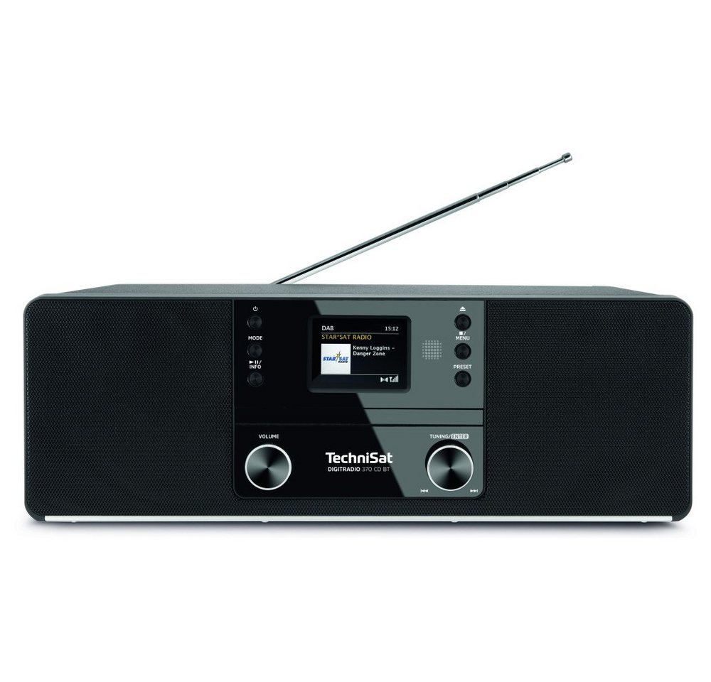 TechniSat DIGITRADIO 370 CD BT schwarz DAB+ Radio mit CD Player Digitalradio (DAB) von TechniSat