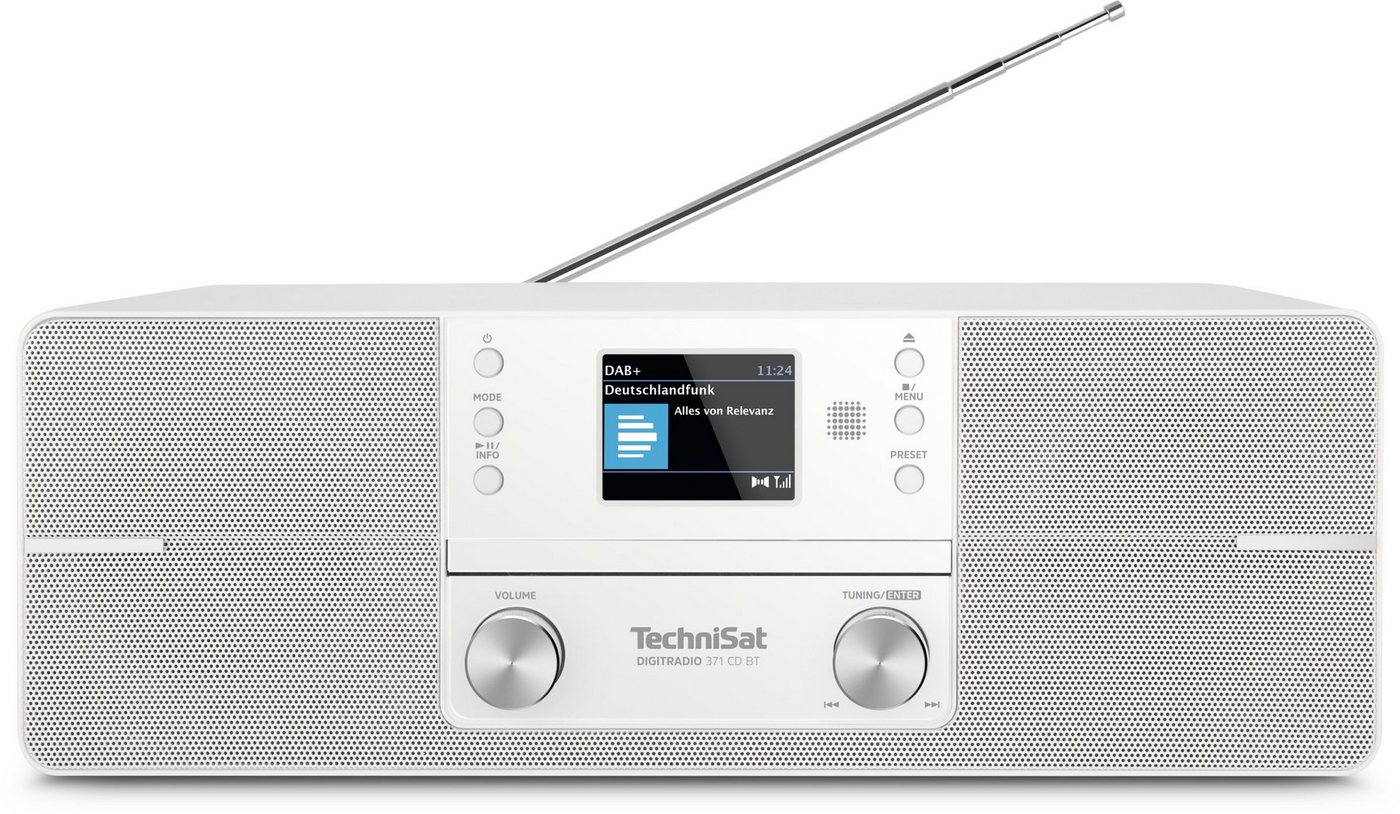 TechniSat DIGITRADIO 371 CD BT Digitalradio (DAB) (Digitalradio (DAB), UKW, 10,00 W, CD-Player, Bluetooth, Radiowecktimer, Inklusive Fernbedienung) von TechniSat