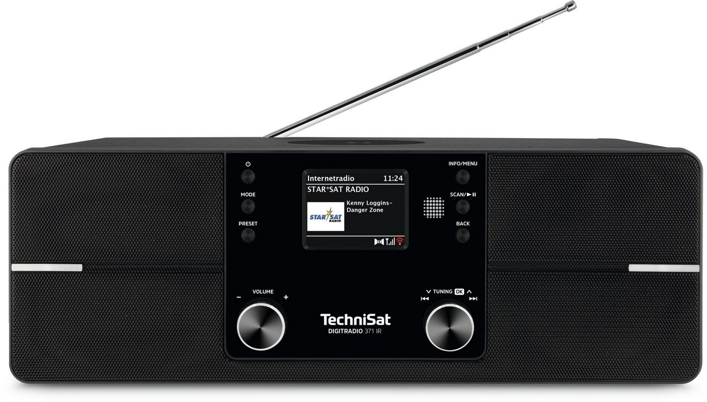 TechniSat DIGITRADIO 371 IR Internet-Radio (Internetradio, Digitalradio (DAB), UKW mit RDS, 10,00 W, Bluetooth-Audiostreaming, mit Fernbedienung) von TechniSat