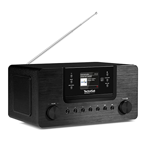 TechniSat DIGITRADIO 570 CD IR – Stereo DAB+ Internetradio (CD-Player, WLAN, UKW, Bluetooth-Audiostreaming, Spotify, USB, Wecker, Wifi Streaming, AUXin, Equalizer, Fernbedienung, 2 x 5 Watt) schwarz von TechniSat