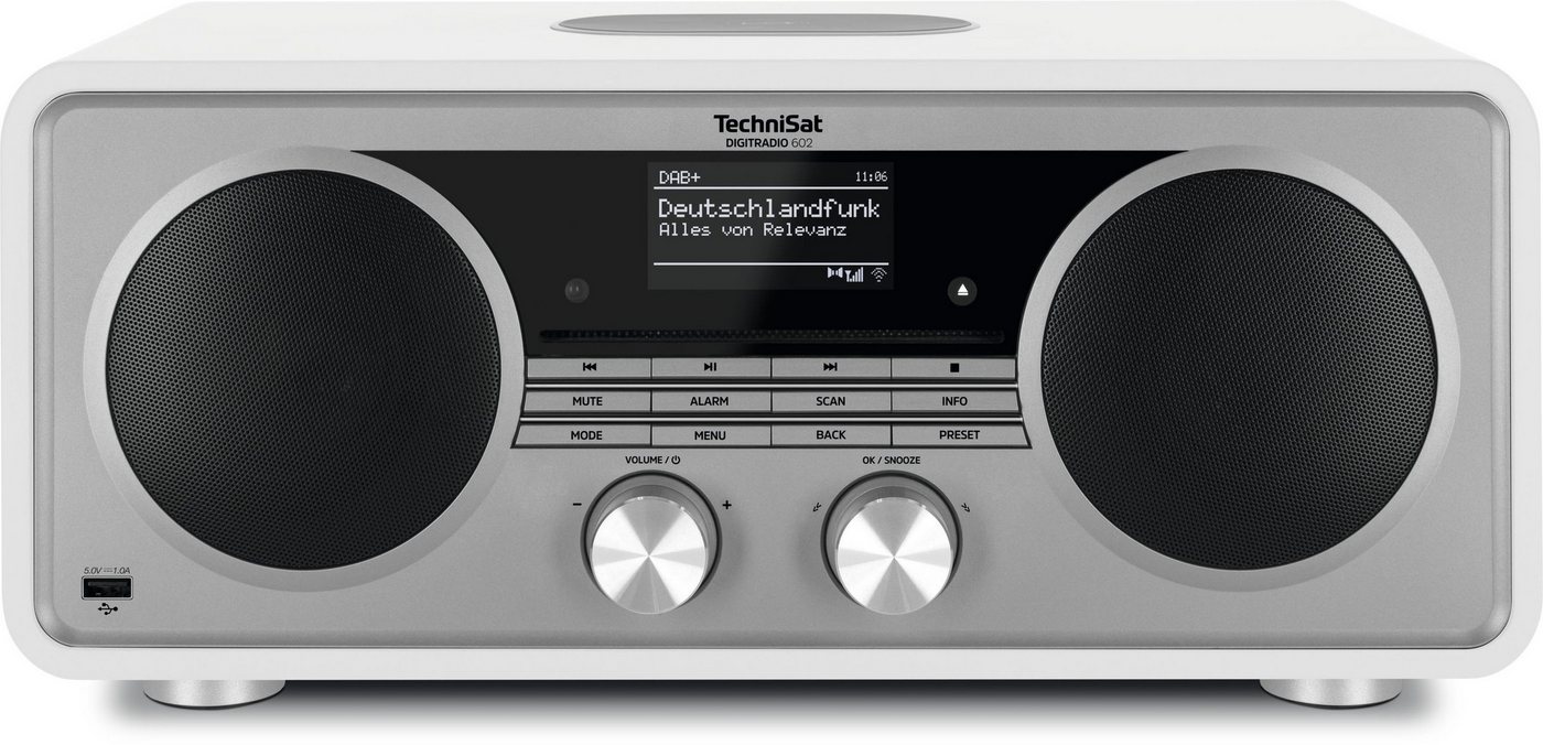 TechniSat DIGITRADIO 602 Internet-Radio (Digitalradio (DAB), FM-Tuner mit RDS, Internetradio, 70 W, CD-Player, Bluetooth, App-Steuerung, WLAN-Konnektivität) von TechniSat