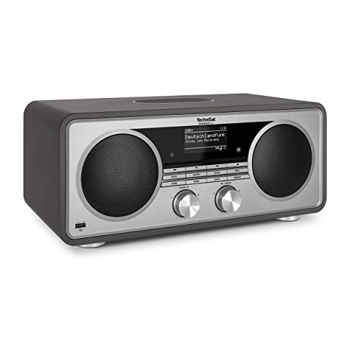 TechniSat DIGITRADIO 602 - Kompaktanlage mit 70 Watt 2.1 Lautsprechersystem (Stereo Musik-Center mit Internetradio, DAB+, UKW, CD-Player, USB, Bluetooth, App-Steuerung, Qi Ladestation) von TechniSat