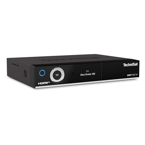 TechniSat DIGIT ISIO S4 – Twin Sat-Receiver mit alphanumerischem Display (HDTV Twin-Tuner, DVB-S2, PVR Aufnahmefunktion via USB oder im Netzwerk, HbbTV, CI+, HDMI) schwarz von TechniSat